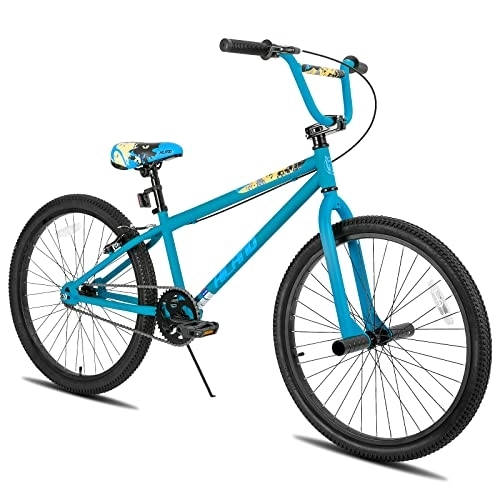 BMX : Hiland 26 Pollici BMX Bicicletta per Bambini Freestyle 2 Peg in Acciaio Protezione per Catena Ruota Libera Blu…