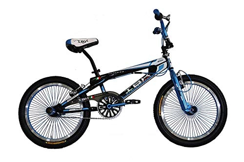 BMX : IBK Bici Bicicletta 20' BMX Freestyle STERZO 360° Blu