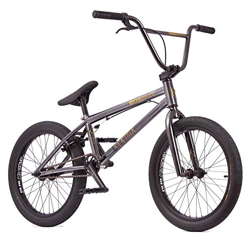 BMX : KHE - Bicicletta BMX CENTRIX 20 pollici, rotore brevettato a 360°, solo 10, 5 kg, colore: nero / antracite
