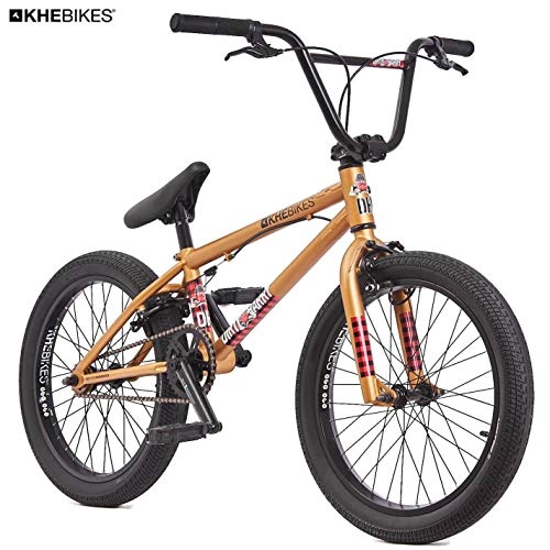 BMX : KHE - Bicicletta BMX Dirty Harry, modello 2018, colore: bronzo opaco / dorato, peso: solo 11, 4 kg