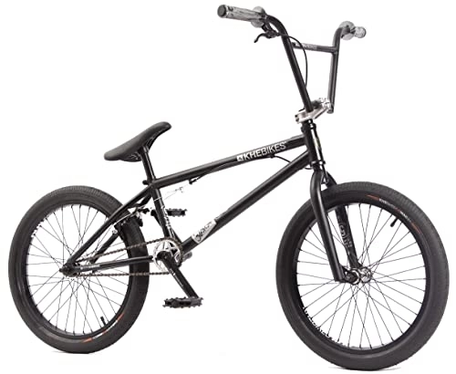 BMX : KHE - Bicicletta BMX Silencer LT, 20 pollici, brevettata Affix a 360°, solo 9, 9 kg, colore: Nero