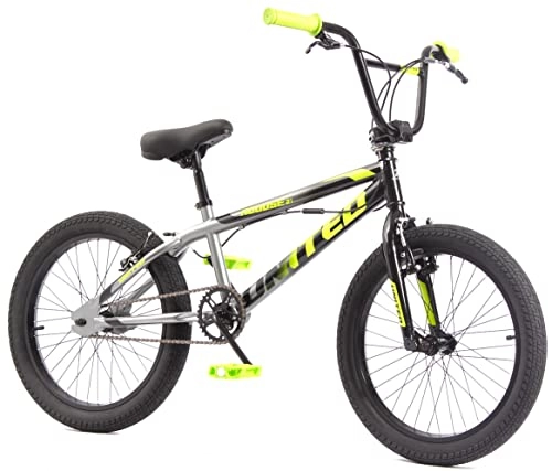 BMX : KHE - Bicicletta BMX United Rouse, 20", con rotore, solo 11, 65 kg, colore: Nero / Grigio