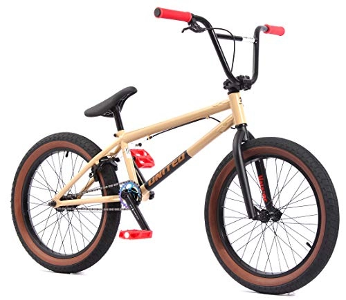 BMX : KHE Bicicletta BMX VALBORG beige marrone chiaro 20 pollici Affix brevettato 360° solo 12, 2 kg!