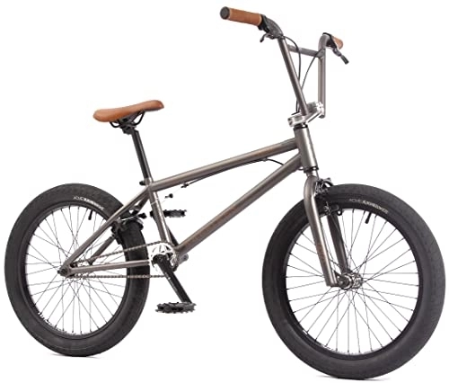 BMX : KHE BMX - Bicicletta al plasmo, 21, 25", colore: nero, antracite, 20 pollici, rotore Affix, solo 11, 1 kg