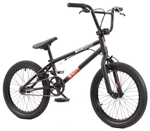BMX : KHE BMX - Bicicletta Blaze 18 pollici, brevettato, rotore Affix, colore nero opaco, solo 10, 2 kg