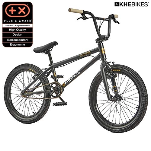 BMX : KHE BMX Cosmic - Bicicletta da 20" con rotore Affix, solo 11, 1 kg, colore: nero opaco