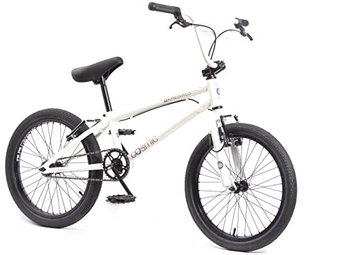 BMX : KHEbikes BMX Cosmic Bicicletta da 20 pollici con rotore Affix, solo 11, 1 kg , bianco