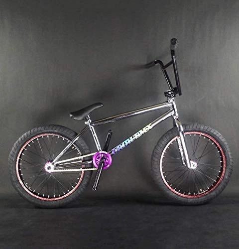 BMX : LAMTON Attrezzatura Adulta BMX Bike, Adatto for Principianti-Livello for i pi esperti Via Biciclette BMX, 20-inch Stunt Azione Fancy BMX Biciclette