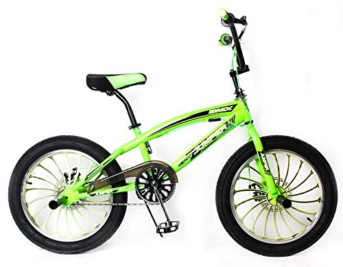 BMX : Reset Bicicletta Freestyle 20" BMX Jumper Verde Fluo