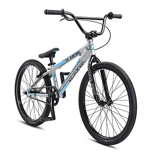 BMX : SE Bikes Floval Flyer 24R BMX Bike 2022 (27 cm, argento)