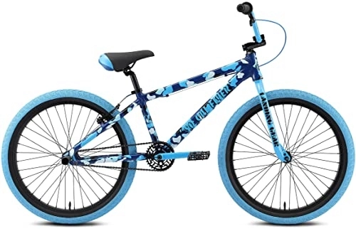 BMX : SE Bikes So Cal Flyer 24R BMX Bike 2022 (32cm, Blue Camo)