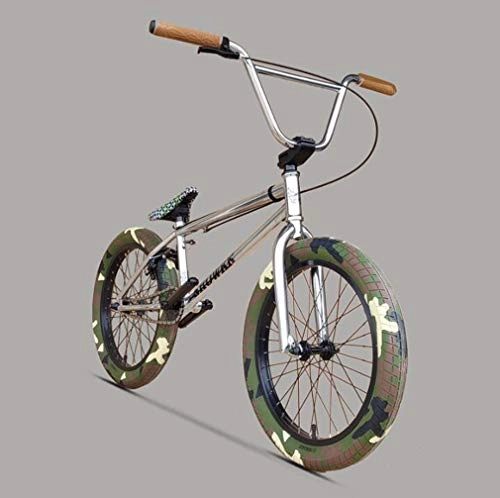 BMX : SWORDlimit Bicicletta BMX Freestyle da 20 Pollici, Telaio ad Alte Prestazioni Ammortizzante-8 Chiave manovella a 3 sezioni pignone 25 Denti in Acciaio - Rapporto di Trasmissione da 25 a 9