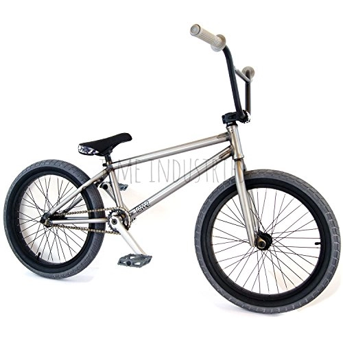 BMX : Teme BMX 20" Bici Completa Raw / GRIGIO - Flybikes Ilegal BSD Freestyle Light NUOVO Forte