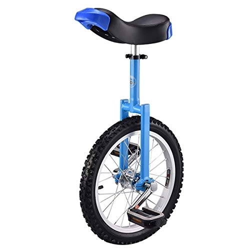 Monocicli : aedouqhr Cavalletto da Ciclismo, Adulti per impieghi gravosi, Cyclette per Sport all'Aria Aperta, carico 150 kg / 330 libbre (Colore : Blu, Dimensioni : 20 Pollici)