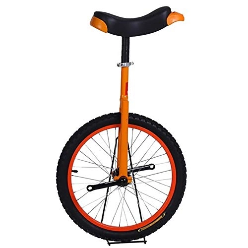 Monocicli : aedouqhr Monociclo Arancione per Bambini / Bambini / Adulti 24 / 20 / 18 Pollici Monociclo, Adolescenti / Principianti 16 Pollici Balance Cycling, con Pneumatico butilico a Tenuta stagna, Esercizio Fisico (Dim