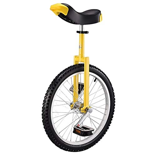 Monocicli : AHAI YU Bambini / Bambino / Monociclo (Ruota 18 Pollici), Ragazzi / Ragazze 8 / 10 / 12 / 14 Anni Bilanciamento Bilancia, Biciclette Regolabili in Altezza, Altezza di 4, 6-5.4ft (Color : Yellow)