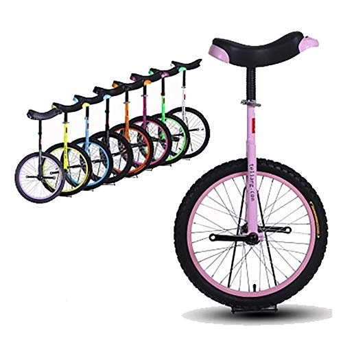 Monocicli : AHAI YU Monociclo a rotelle da 14 Pollici, per Starter Kids / Boys / Girls (età 5-7), Equilibrio all'aperto Ciclismo per Bambini Piccoli e Principianti, Altezza 110-120 cm (Color : Pink)
