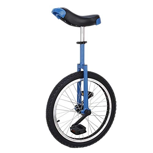 Monocicli : AHAI YU Monociclo per Bambini Biteria Blue Monociclo - Fitness Fitness per Adulti / principiante / Istruttore, Uomini Donne 16 / 18 / 20 Pollici Bilancia in Bicicletta per Altezza 115-175 cm, Facile Assemble