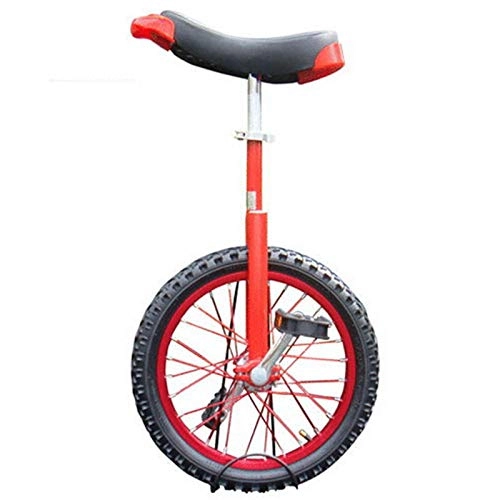 Monocicli : ALBN Monociclo Piccolo 14" / 16" / 18" Ruota Monociclo per Bambini / Ragazzi / Ragazze, Perfect Starter Beginner Uni-Cycle, Grande 20" Monociclo per Adulti / Uomini / Donne / Bambini Grandi, Rosso