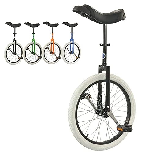 Monocicli : Allenatore di Ruote da 20" Monociclo Regolabile in Altezza, Monociclo per Principianti / Bambini / Adulti, Esercizio in Bicicletta per L'Equilibrio dei Pneumatici da Montagna Antiscivolo
