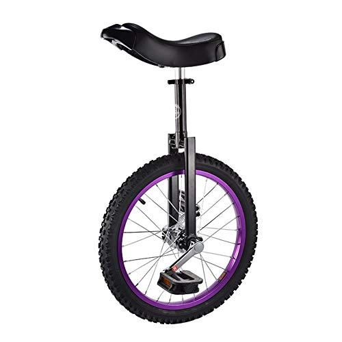 Monocicli : Automobile sportiva a ruote per bambini da 18 pollici della carriola della ruota singola della carriola-purple-18feet