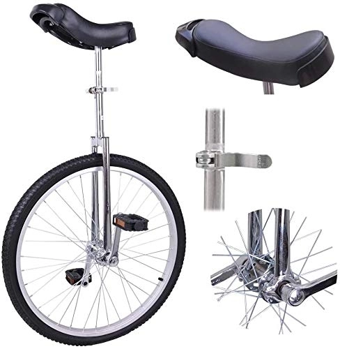 Monocicli : Balance Bike 24"Ruota Antiscivolo Monociclo Pneumatico da Montagna Esercizio di Equilibrio Esercizio di apprendimento Regolabile in Altezza