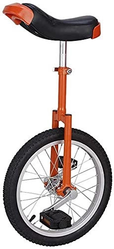 Monocicli : Balance Bike, Bici Monociclo per Bambini Adulti, Ruota Antiscivolo da 16 Pollici / 18 Pollici / 20 Pollici, Equilibrio per Principianti Club con Supporto per Monociclo (16 Pollici (40, 5 cm))