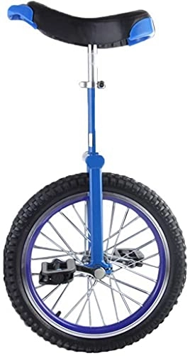Monocicli : Balance Bike, Monociclo per Bambini, Pneumatico in Gomma da Montagna Antiscivolo Acrobazie Divertenti Balance Bikes Equilibrio a Ruota Singola Esercizio di Ciclismo, Regalo (16 Pollici Blu)