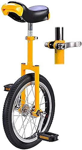Monocicli : Balance Bike, pneumatici allargati monociclo da 20" / 24" Ciclismo per sport all'aria aperta, esercizio di fitness, bicicletta con bilanciamento a ruota singola (giallo 24 pollici)