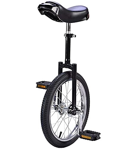 Monocicli : Balance Bike, pneumatici allargati monociclo da 20" / 24" Ciclismo per sport all'aria aperta, esercizio di fitness, bicicletta con bilanciamento a ruota singola (nero 20 pollici)