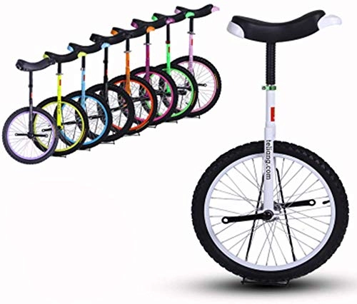 Monocicli : BUDBYU Monociclo, 16 18 20 24 Pollici Regolabile in Altezza Equilibratore Esercizio per Ciclisti Uso per Bambini Adulti Esercizio Divertimento Bicicletta Ciclo Fitness