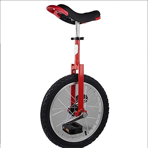 Monocicli : Cesto sporco Mountain Bike Balance Bike for Bambini for Adulti 16 / 18 / 20 / 24 Pollici Pedale Balance Monociclo Viaggi Biciclette (Color : Red, Size : 16inch)