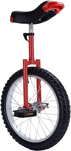 Monocicli : Equilibrio for bicicletta a ruota singola Bicicletta for esercizi all'aperto Mountain Bike Sedile for esercizi fitness Rosso 18 pollici (Color : Red, Size : 24inch)
