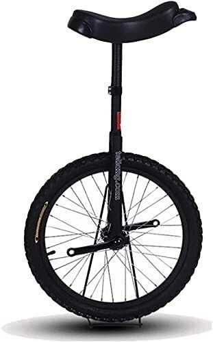 Monocicli : ErModa Monociclo, adatto for principianti a ciclisti intermedi, monociclo for adulti da 24 pollici a 20 pollici a 18 pollici a 16 pollici (Color : Black, Size : 20 Inch)