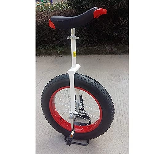 Monocicli : FZYE Monociclo con Ruota Extra Larga e Spessa da 20 Pollici per Adolescenti / Adulti Alti, Perfetto per Principianti, Bicicletta con Sedile Regolabile per Esercizi di autobilanciamento