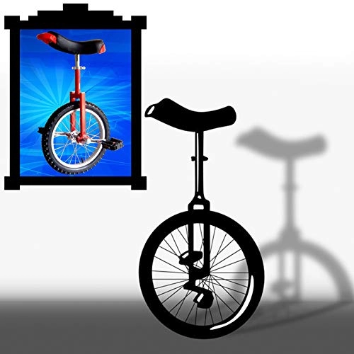 Monocicli : GAOYUY Monociclo, 16 / 18 / 20 / 24 Pollici Ruota Singola Regolabile in Altezza Monociclo Adulto Bambino Sport in Bicicletta All'aperto Facile da Installare (Color : Red, Size : 24 Inches)