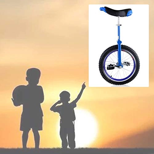 Monocicli : GAOYUY Monociclo da Esterno, Monociclo con Ruote da 16 / 18 / 20 / 24 Pollici Skidproof Tire Cycle Balance Esercizio Fun Fitness for Adulti, Bambini (Color : Blue, Size : 24 Inches)