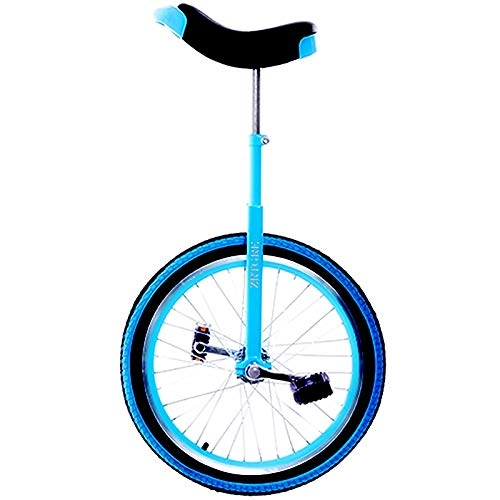 Monocicli : GJZhuan Adulti Monociclo - Unisex, Regolabile in Altezza Skidproof Mountain Pneumatici Balance Bicicletta Esercizio Competitivo Monociclo, Fun Bike Fitness (Color : Blue, Size : 16inch)