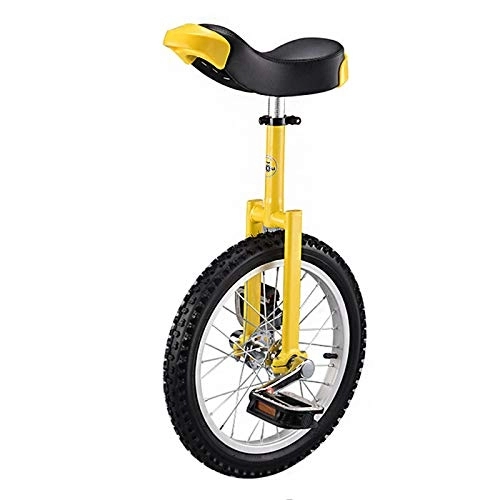 Monocicli : HTDXE 16" / 18" / 20" / 24" Trainer per Bambini / Adulti Monocicli Sella Ergonomica Sagomata Regolabile in Altezza Ciclismo su Strada, Uni Cycle, 16in