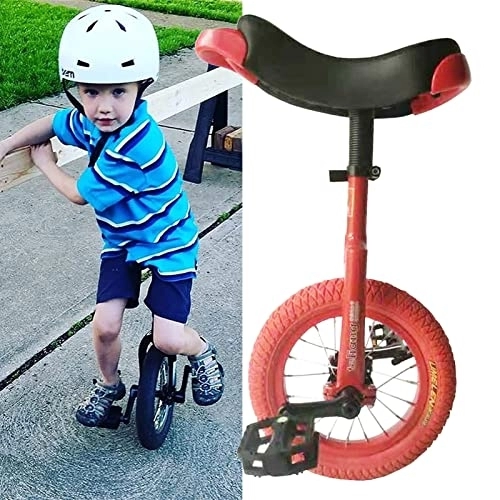 Monocicli : HWBB Monociclo Monocicli con Ruote da 12 Pollici per Bambini, per Persone Alte 36" ~ 53", Monocicli con Cerchio in Lega per Il Fitness in Equilibrio per Esercizi di Montagna (Color : Red)