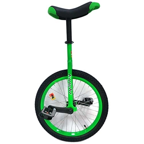 Monocicli : HWF Monociclo 16" Monociclo per Bambini, 20" / 24" Monociclo per Adulti, Piccolo 12" Monociclo per Bambini / Ragazzi di 5 Anni, Monociclo con Cerchio in Lega, Verde (Color : Green, Size : 20 inch Wheel)