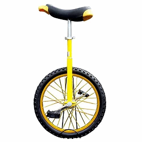 Monocicli : HXFENA Monociclo, Spettacolo Acrobatico Professionale Concorso Fitness Equilibrio Ciclismo Esercizio a Ruota Singola Adatto a Bambini Principianti Adulti / 20 Inches / Yellow