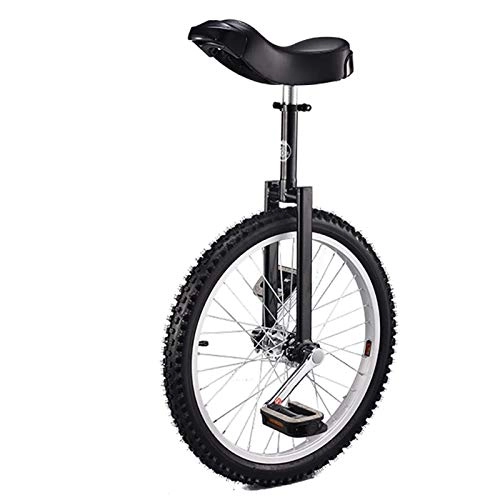 Monocicli : JHSHENGSHI Monociclo, Esercizio per Bicicletta con bilanciamento in Altezza Regolabile per Adulto da 20 Pollici con Ruote Singole, miglior Compleanno, 5 Colori (Colore: Bianco)