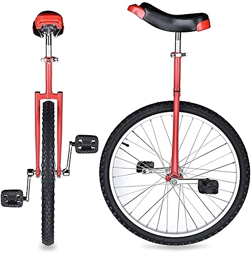Monocicli : JINCAN. Carriola ruota da 24 pollici, monociclo per principianti, sport all'aria aperta per bambini e adulti, sport all'aria aperta e esercizi di fitness (Colore : Rosso)