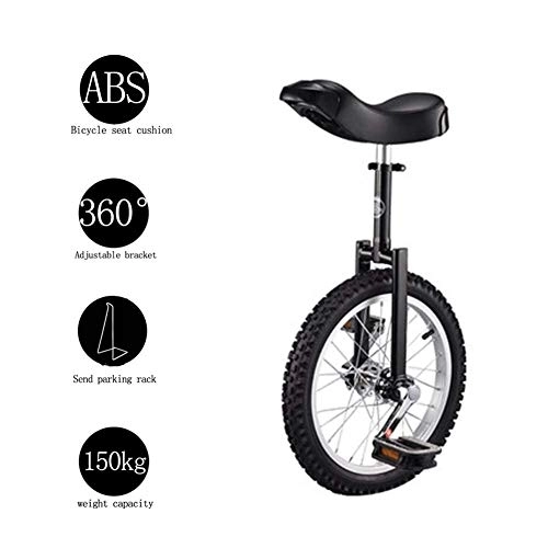Monocicli : L.BAN Monociclo, Bici Regolabile 16"18" 20"Wheel Trainer 2.125" Skidproof Ciclo di Pneumatici Antiscivolo Uso per Principianti Esercizio per Adulti Divertimento Fitness