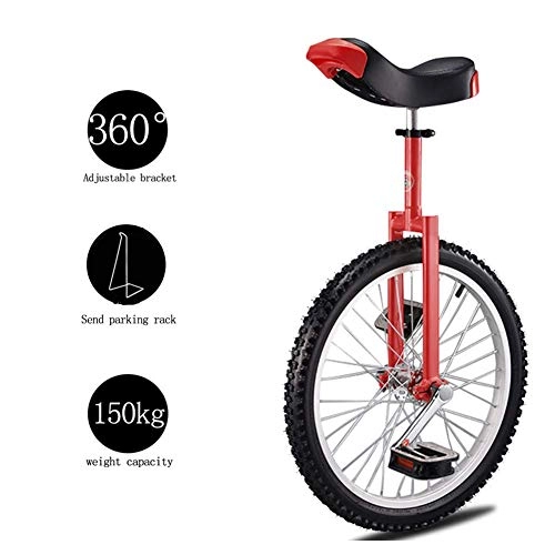 Monocicli : L.BAN Monociclo, Istruttore di Bici Regolabile 2.125"Uso dell'equilibrio del Ciclo del Pneumatico Antiscivolo della Ruota per Principianti Esercizio di Fitness per Adulti per Bambini 24