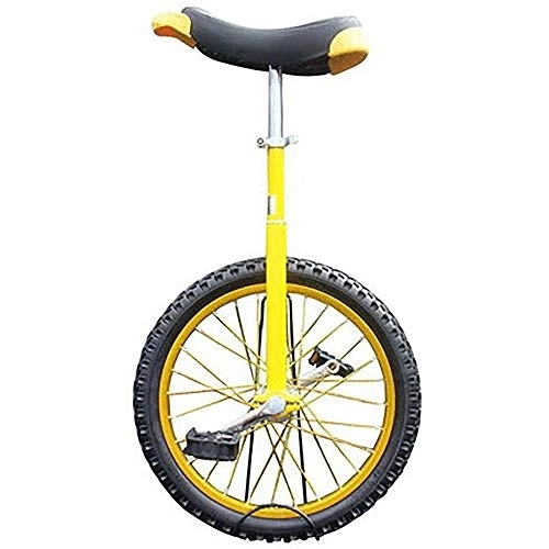 Monocicli : L&WB Monociclo Bambini / Bambini / Ragazzi (8 / 10 / 12 / 14 Anni) Monociclo, Adulti / Super-Alto Ciclismo da Ciclismo da 24 Pollici da 24 Pollici, con Pneumatici Antiscivolo, Giallo, 16 inch