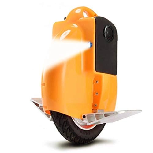Monocicli : LHY RIDING Auto bilanciamento del Viaggiatore del Monociclo Elettrico da 16 Pollici Singoli Adulti Rotondi Bambini Auto Intelligente Blu Dente Audio carico 150 kg (Senza Batteria), Yellow, 16inch