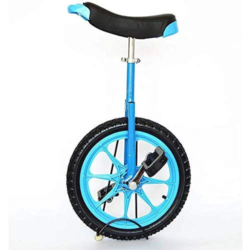 Monocicli : LIfav 16 Pollici Bambini Monociclo, Altezza Regolabile Antiscivolo Tyre Singolo Round Balance Bike Cycling, per Principianti per Bambini Adulti Esercizio Fun Fitness, Blu