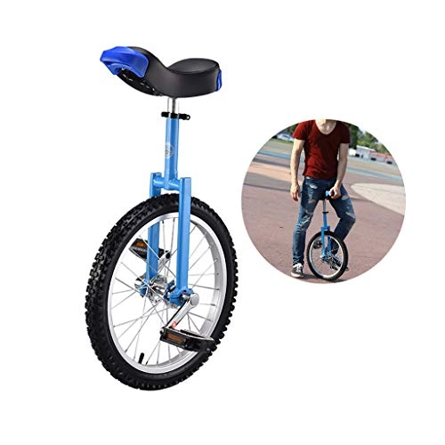 Monocicli : LIfav 24 Pollici Monociclo, per Adulti Trainer Monociclo Regolabile in Altezza Skidproof Balance Ciclismo Cyclette Biciclette, Adatto A Persone con più di 1.75Meter, Blu